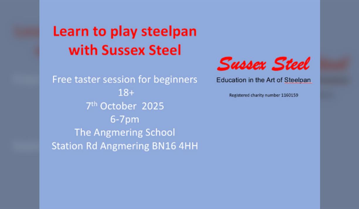 Sussex Steel steelpan taster session Angmering School