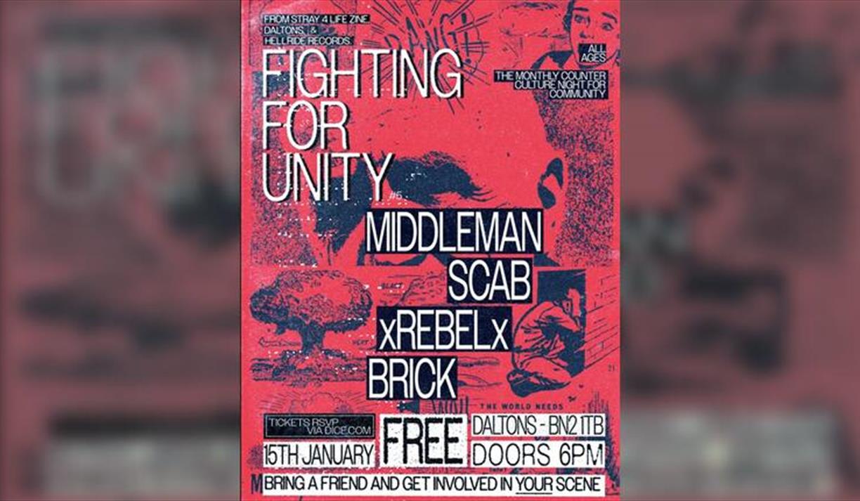 Fighting For Unity 5: Middleman, Scab, Xrebelx, Backhand