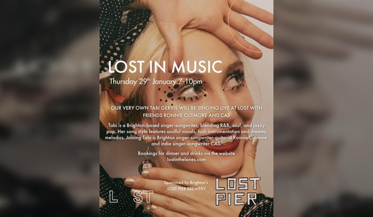 Tabi Gervis playing live at Lost in the Lanes, Brighton