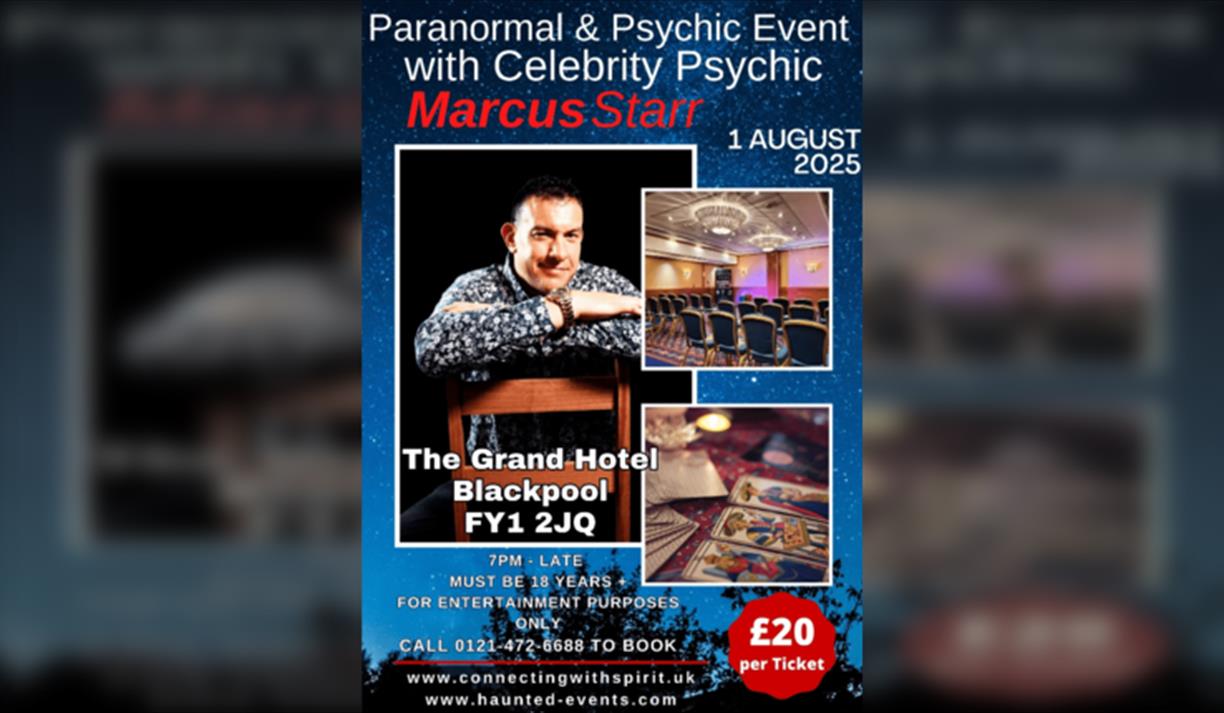 Paranormal & Psychic Event with Celebrity Psychic Marcus Starr
