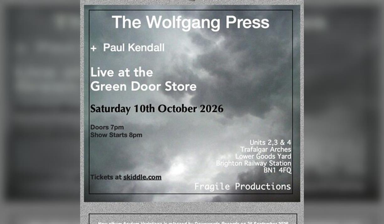 The Wolfgang Press and Paul Kendall at the Green Door Store