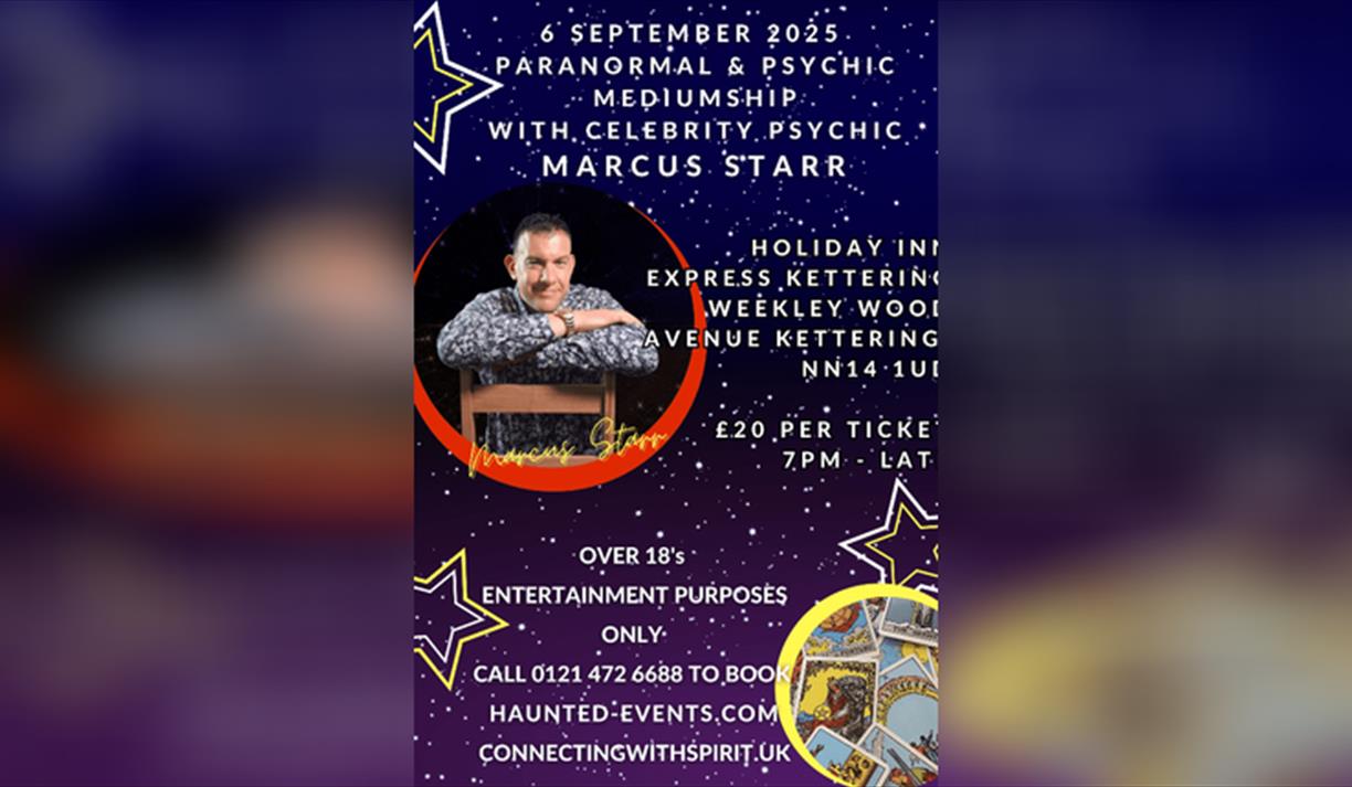 Paranormal & Psychic Event with Celebrity Psychic Marcus Starr