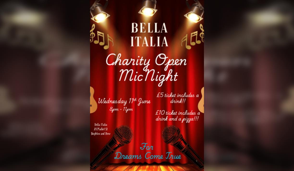 Bella Italia Charity Open Mic Night