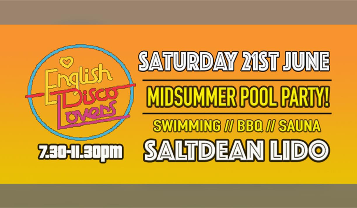 English Disco Lovers Pool Party!