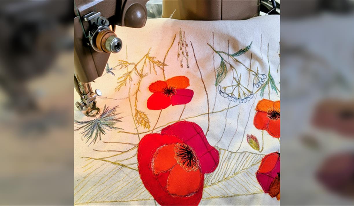 Botanical Free Hand Machine Embroidery Workshop