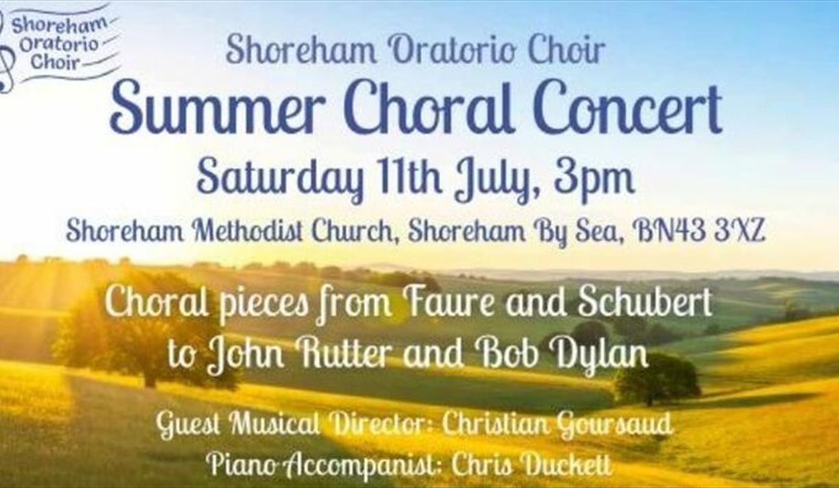 Shoreham Oratorio Summer Afternoon Choral Concert