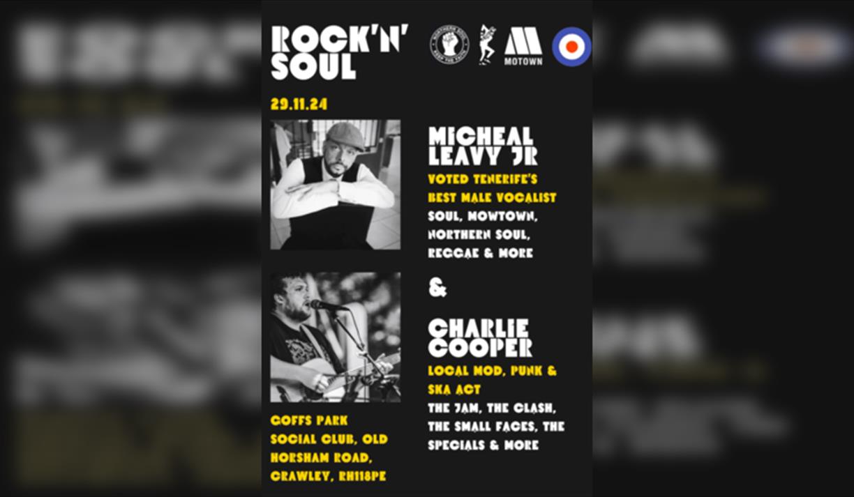 Rock & Soul - Crawley Michael Leavy Jr and Charlie Cooper