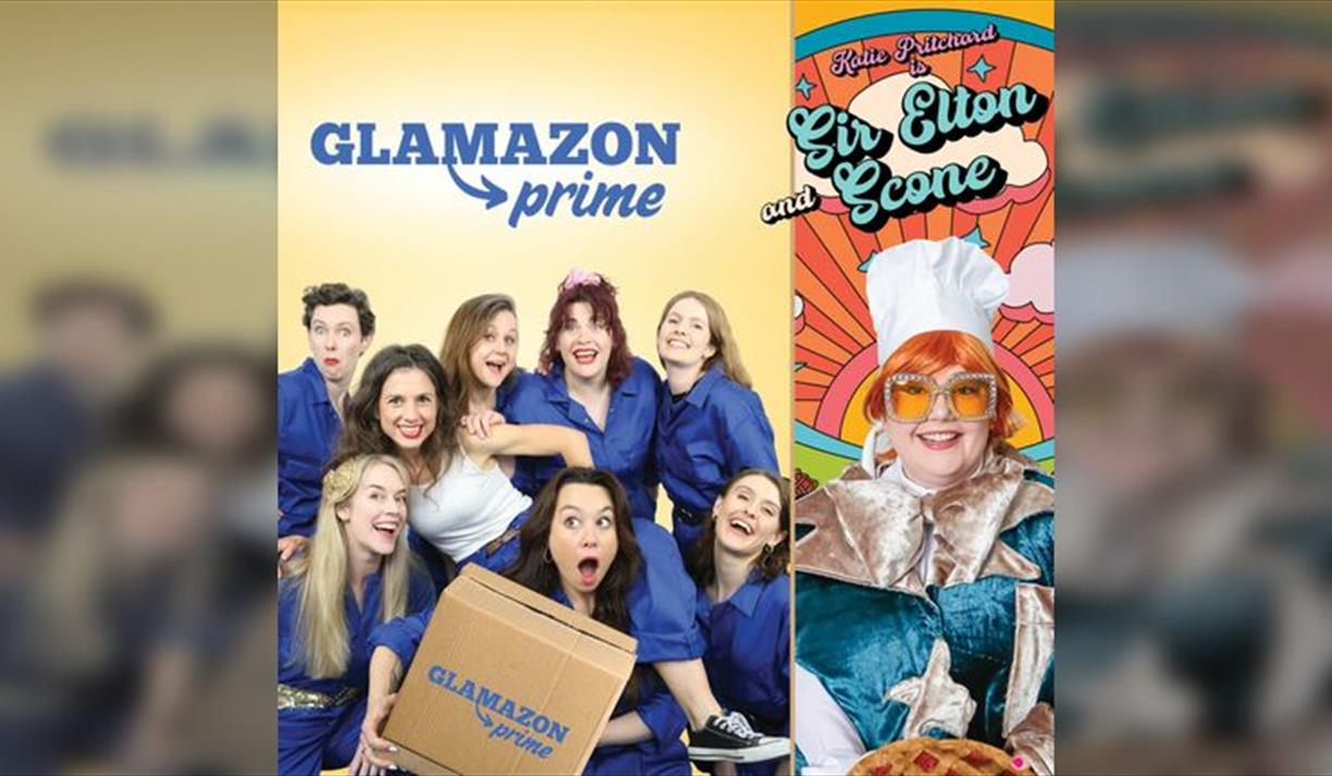 Glamazon Prime: The Improvised Musical & Katie Pritchard as Sir Elton Scone
