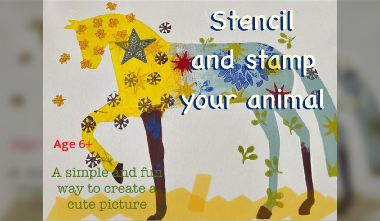 Stencil and stamp your animal'workshop