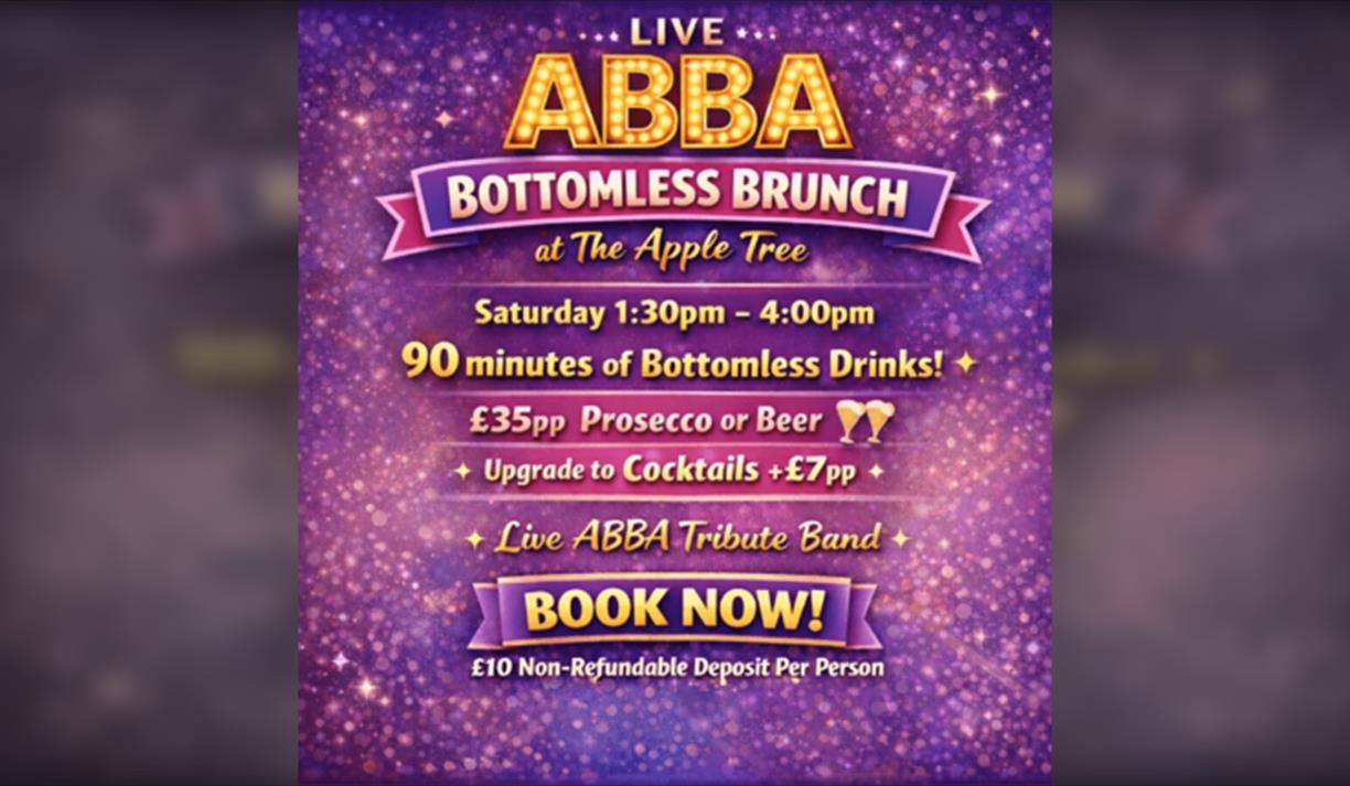 Abba Bottomless Brunch - The Apple Tree - Deposit