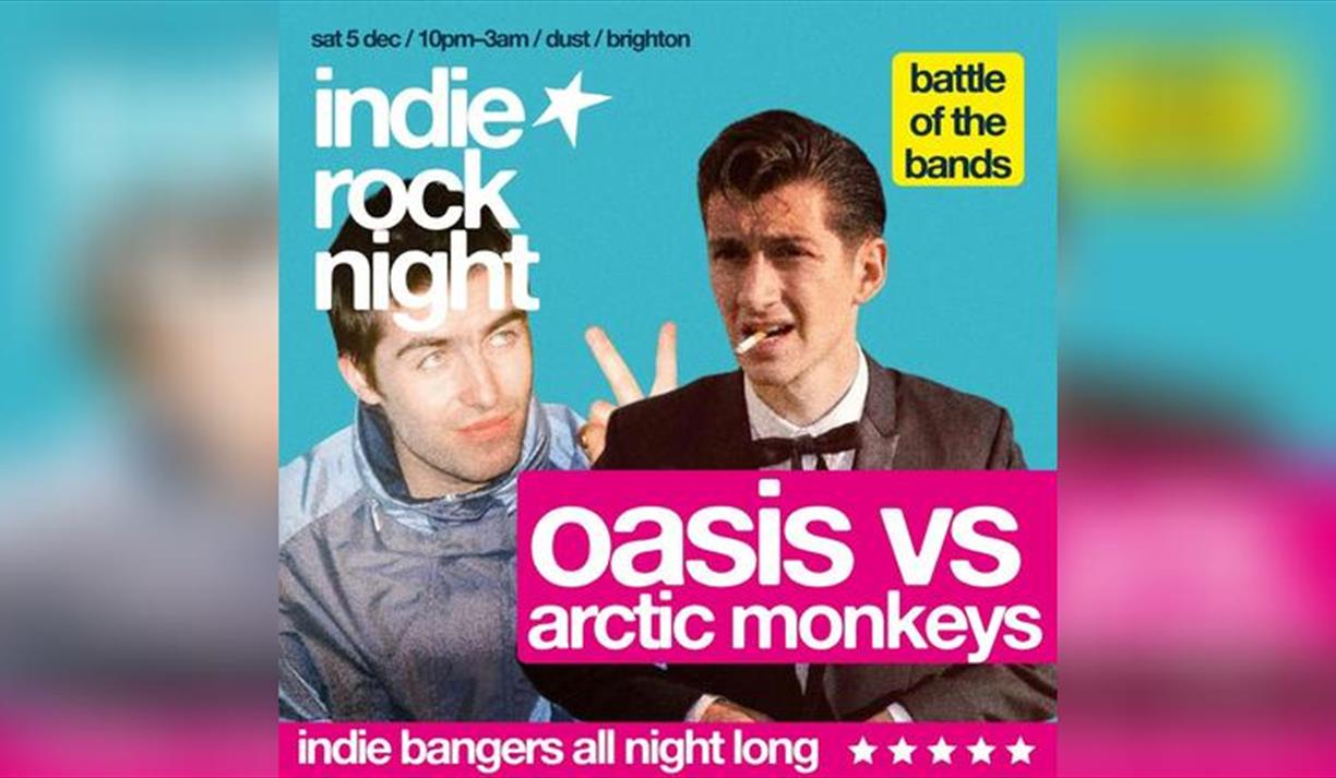 Indie Rock Night Oasis Vs Arctic Monkeys