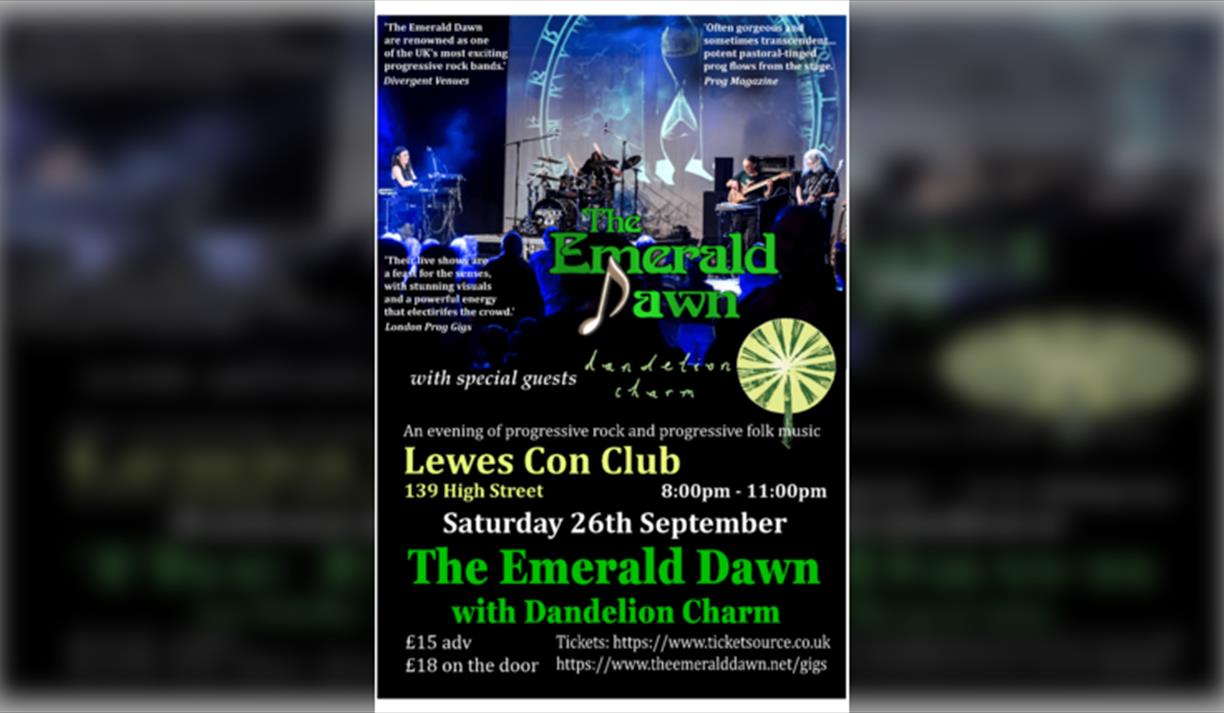 The Emerald Dawn and Dandelion Charm at The Lewes Con Club