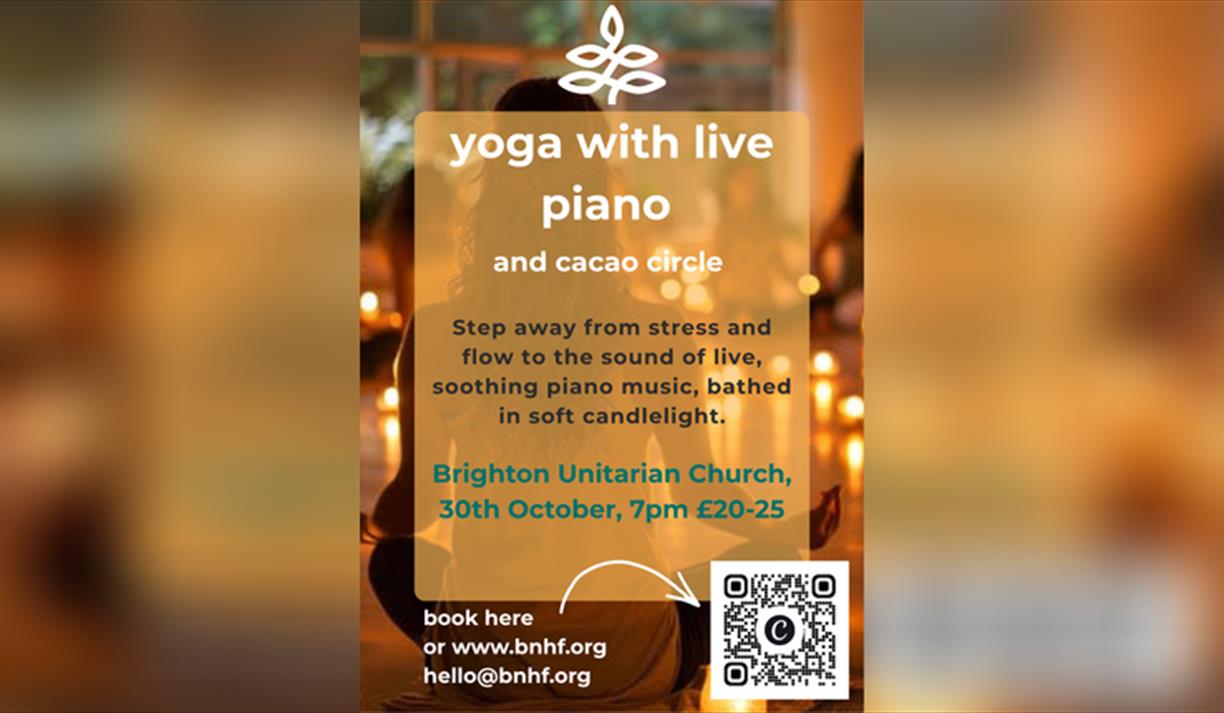 Yoga with Live Piano by Candlelight and Cacao Circle