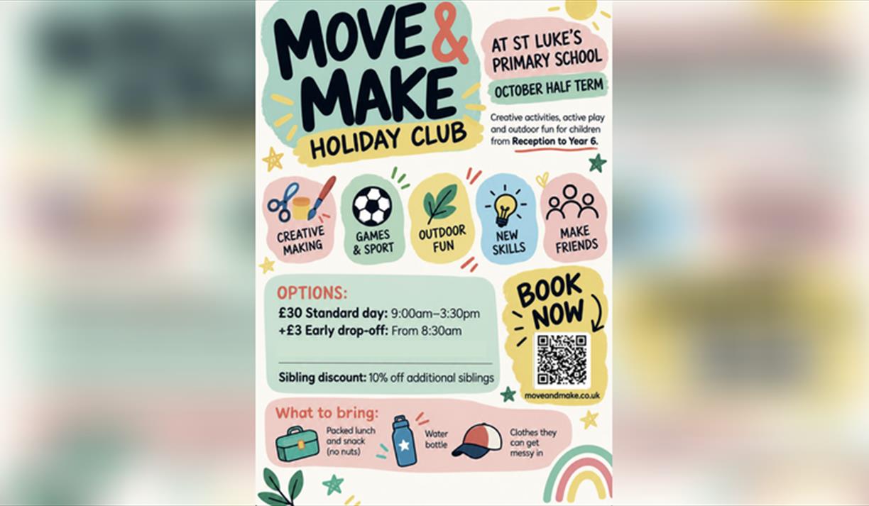 Move & Make October Half Term Holiday Club – Booking Now!