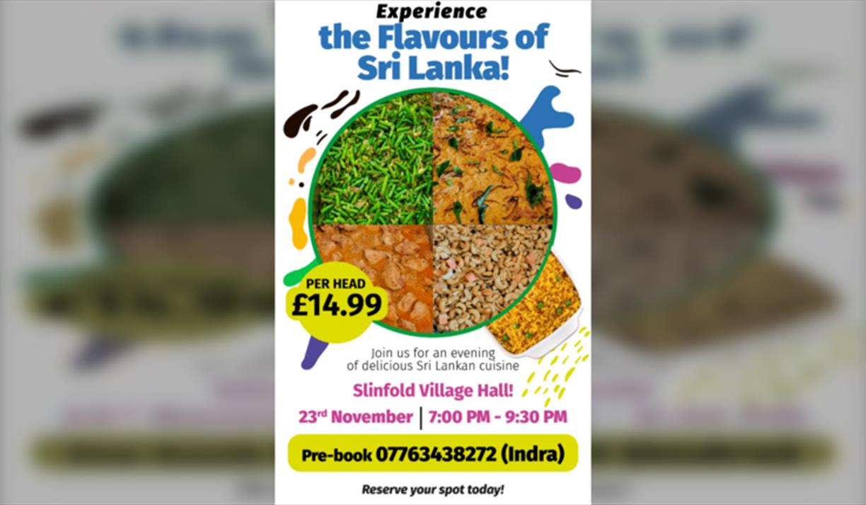 Slinfold Curry Night - Experience The Flavours Of Sri Lanka