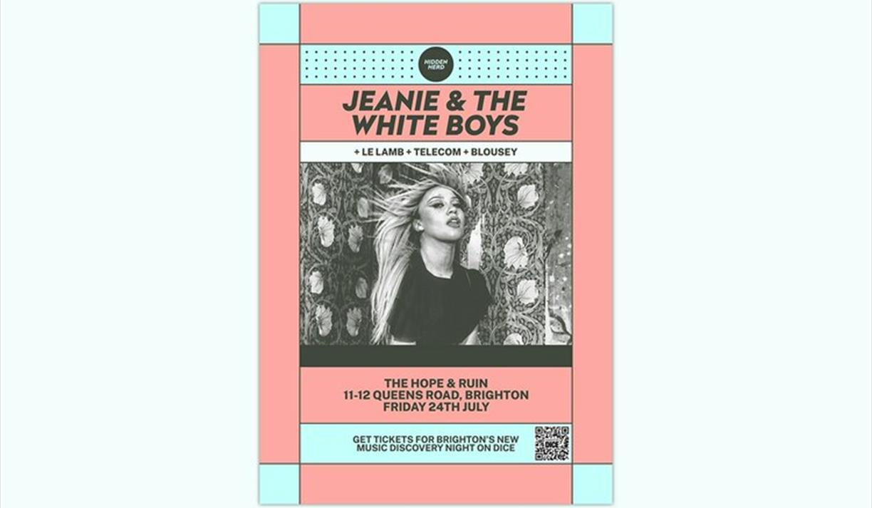 Jeanie & The White Boys + Le Lamb + Telecom + More
