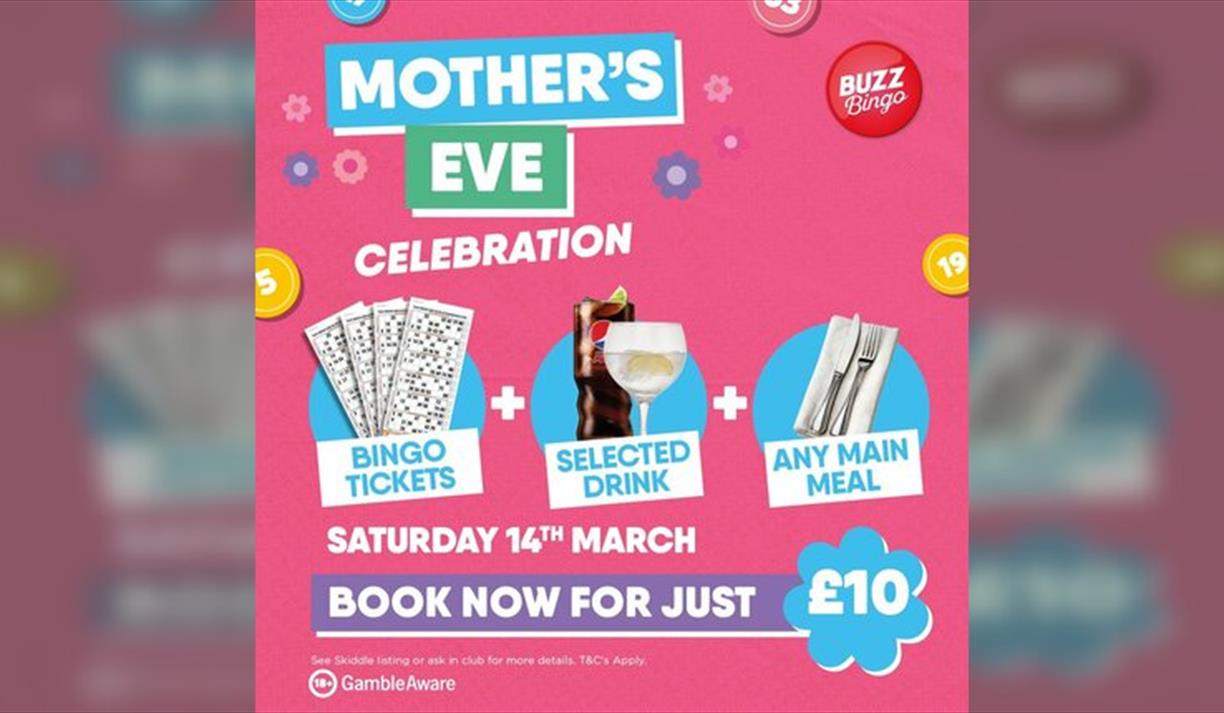 Eat, Drink & Play Mothers Eve 14/03