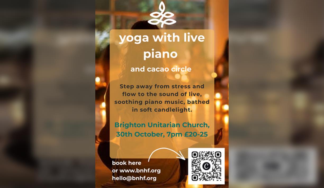 Yoga with Live Piano by Candlelight and Cacao Circle