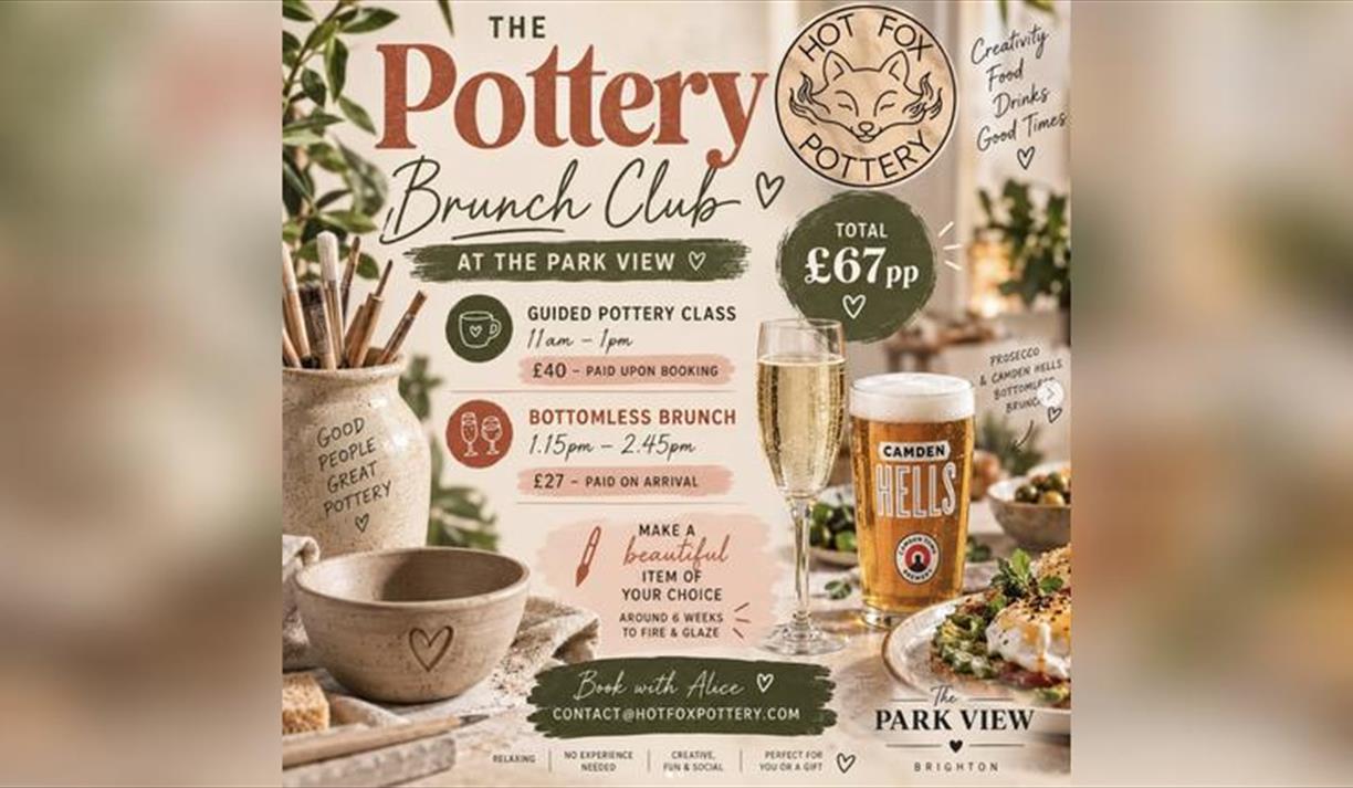 Pottery & Bottomless Brunch Club