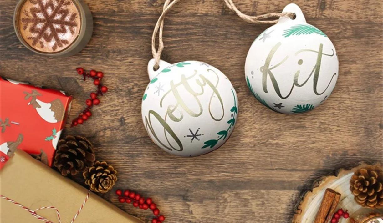 Festive Calligraphy Bauble Workshop