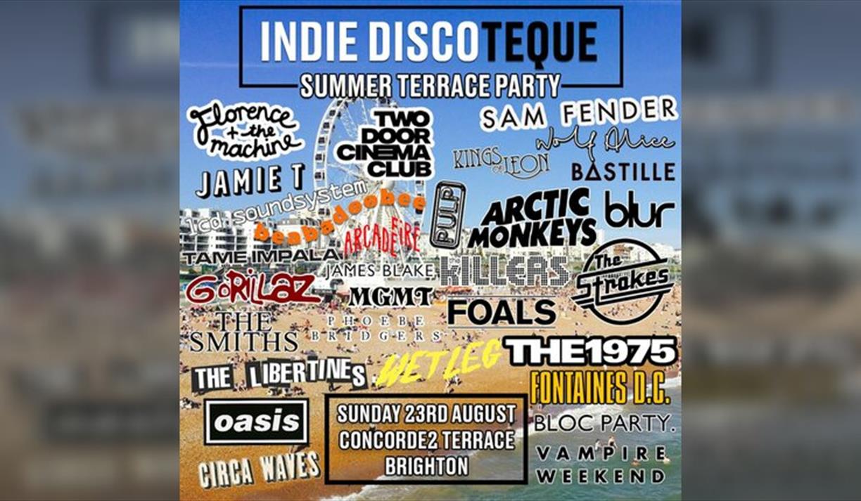 Indie Discoteque Summer Terrace Party (Brighton)