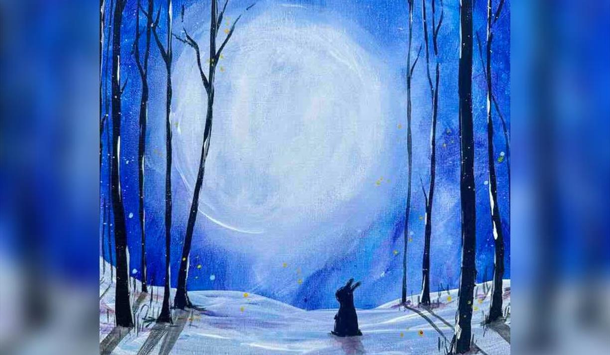 The Paint Club: Hare in Moonlight
