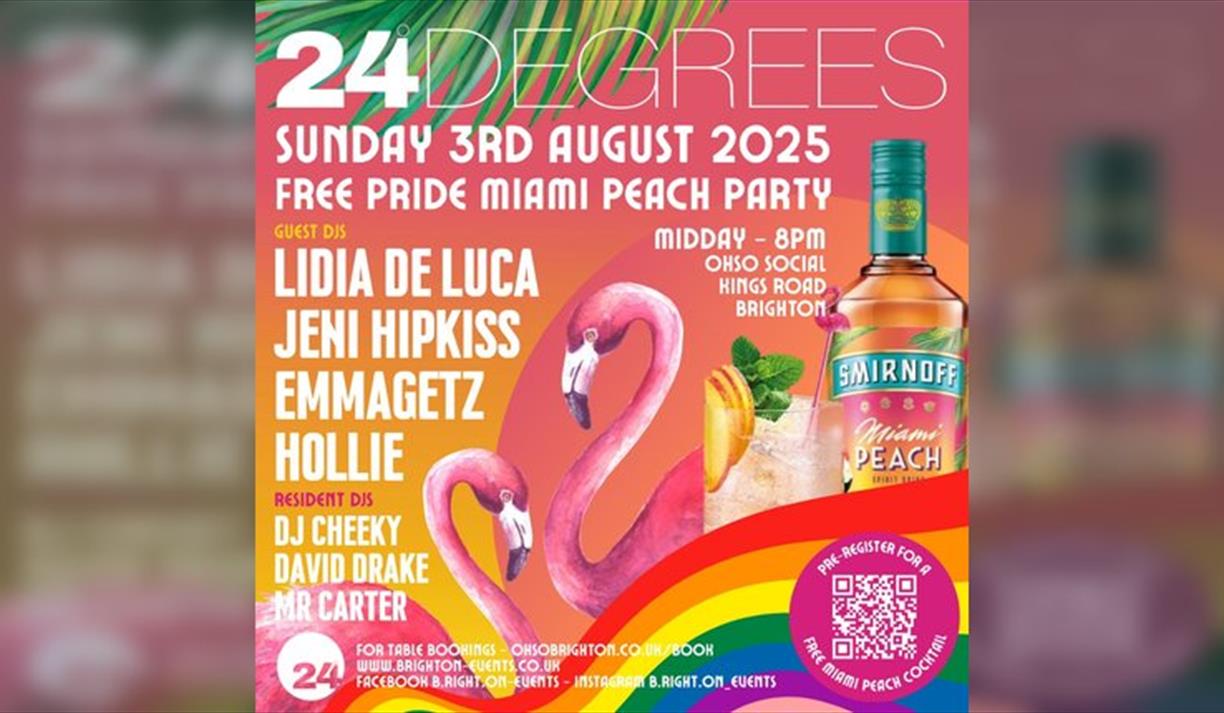 24 Degrees Miami Beach Party - FREE Pride Day Party