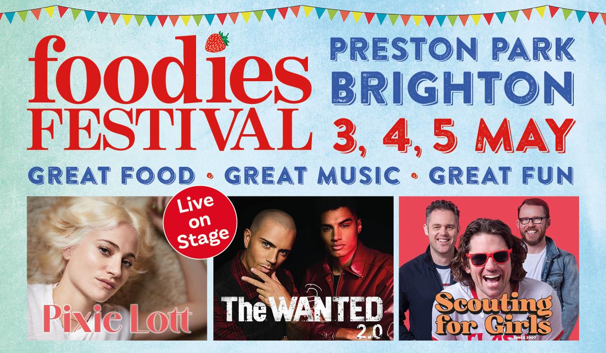 Foodies Festival 2025 flyer.
