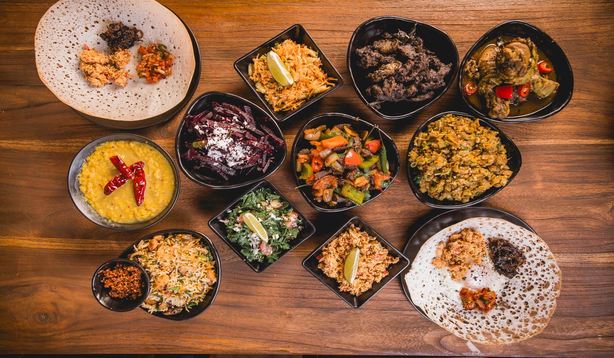 A range of delicious looking dishes at The Coconut Island