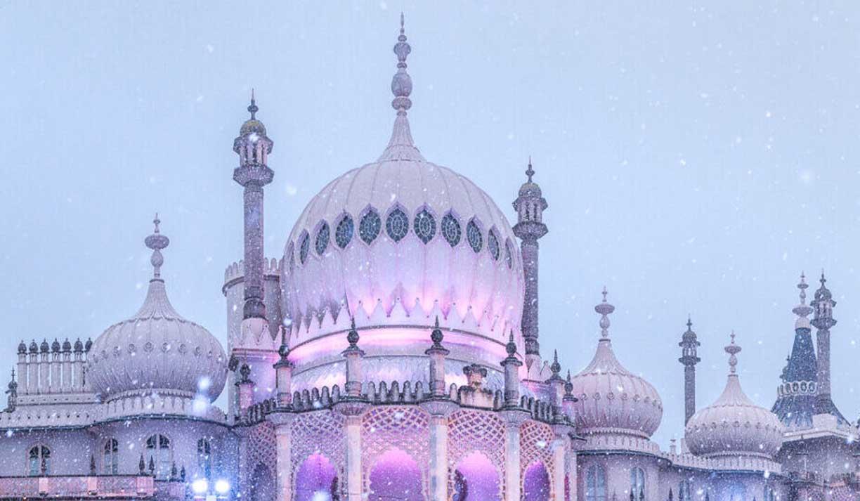 Royal Pavilion in snow