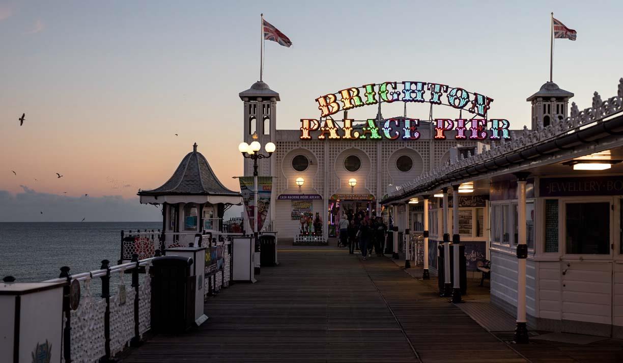 Brighton Palace Pier at night. Credit - OnTheNorway