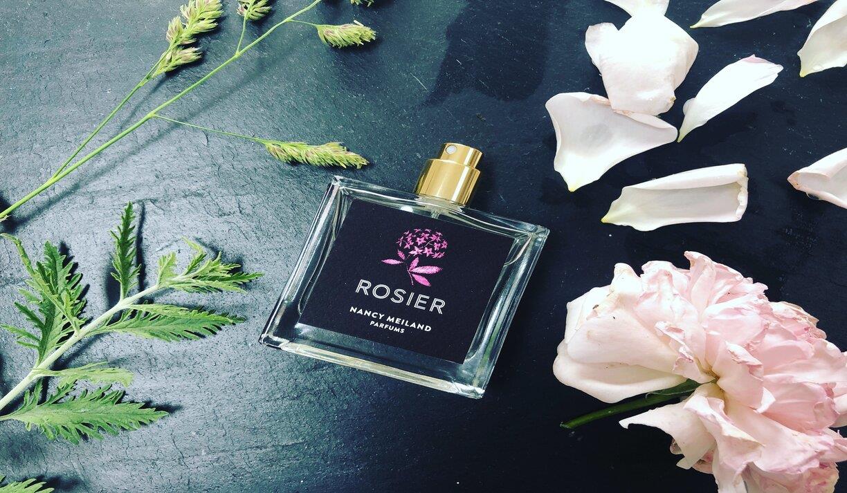 Image showing a bottle of Rosier perfume from Nancy Meiland
