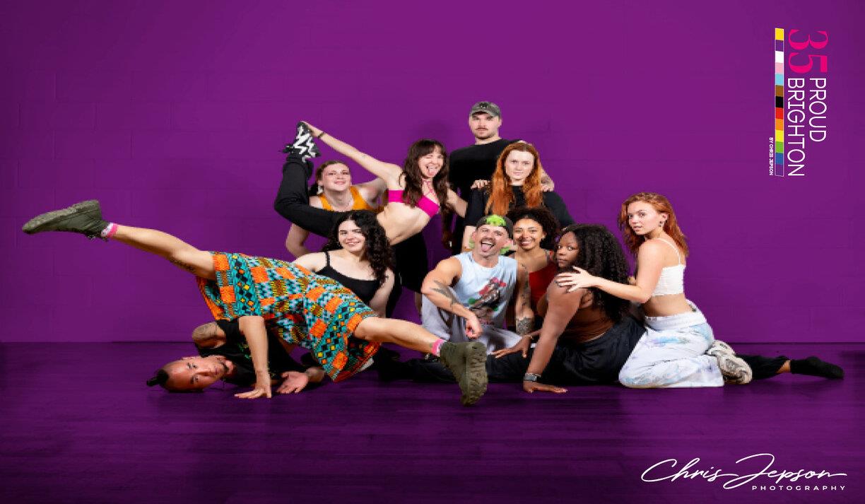 Image shows 201 dance company, an image that is part of the We are Community Exhibition.