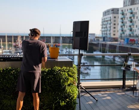 Malmaison Brighton - DJ on the Terrace