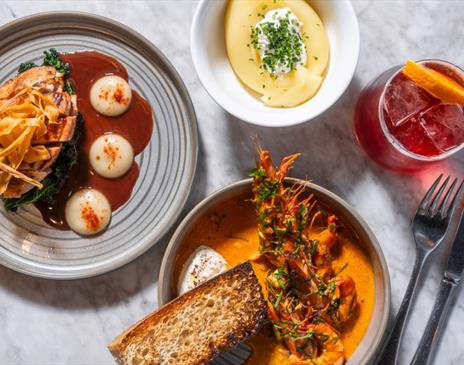 A selection of small plates.