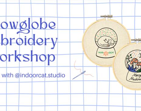 Snowglobe Embroidery Workshop