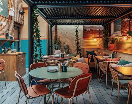 The cosy vibe of the Aunty Bar