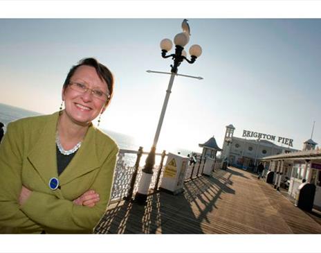 Francoise at Brighton Palace Pier