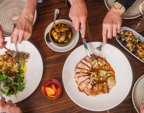 A selection of tasty looking dishes.