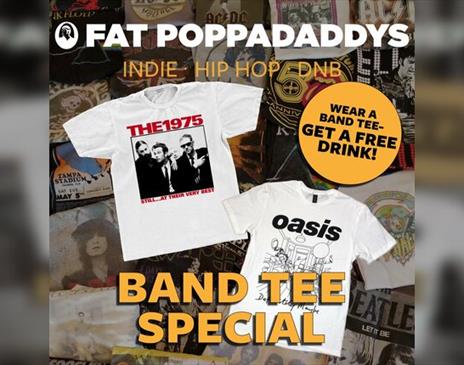 Fat Poppadaddys @ CHALK Band Tee Special (FREE VK!)