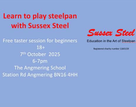 Sussex Steel steelpan taster session Angmering School