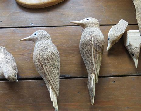 Bentley Wildlife Wood Carvers Display