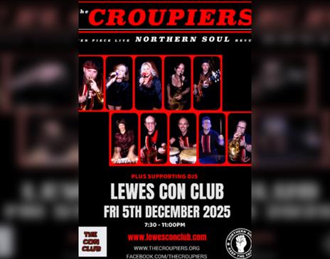 Lewes Con Club - The Croupiers Northern Soul plus DJs