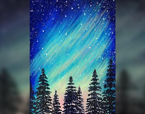 Paint your very own Northern Lights