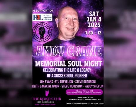 Andy Crane Memorial Soul Night