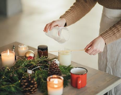 Christmas Candle Making Workshop at Borde Hill, West Sussex