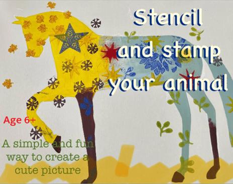 Stencil and stamp your animal'workshop