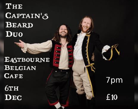 The Captain's Beard Duo at The Belgian Cafe, Eastbourne