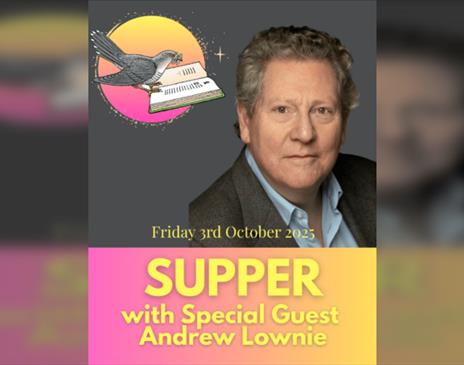 Supper at Ockenden Manor with Andrew Lownie