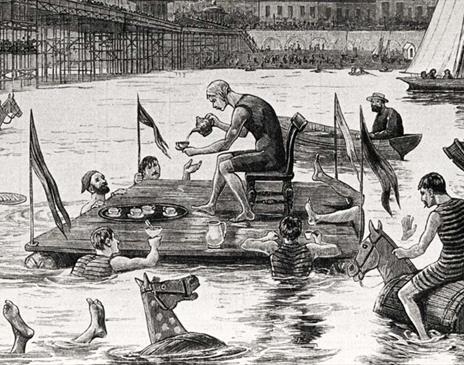 Image: Aquatic Tea Party by the West Pier © Brighton Swimming Club